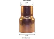 Libra Supply 1-1/4'' x 1/2'' Copper Coupling Bushing Fitting Reducer FTGxC, 5pcs
