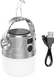 Solar Powered Lantern - LED Solar Camping Lantern for Power Outages | Portable LED Flashlight Lightweight Camp Lamp for Hiking, Fishing & Yard