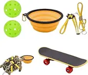 Turtle Enrichment Toy-Turtle Training Skateboard Toys Set, Funny Skateboard Turtle Food Ball | Food Balls Turtle Toys