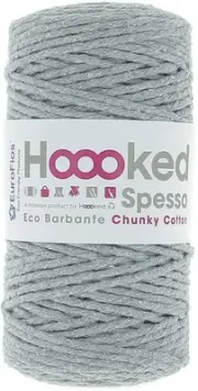Hoooked Spesso Chunky Cotton Macrame Yarn-Gris SPESSOCH-270