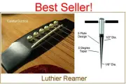 GeetarGizmos Tapered BRIDGE PIN HOLE REAMER Guitar Woodworker Luthier Ream Tool