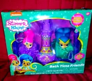 Shimmer & Shine BATH TIME FRIENDS Genie Bottle Body Wash with 2 Squirters NIP