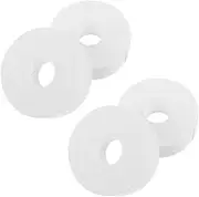 Beavorty 4 Rolls Eyelash Isolation Tape Clear Eyelash Grafting Tapes Breathable Lash Tape Under Patches No Glue Natural Look Lashes Extensions Curler Power Pre Glued Lashes Seal Foam White