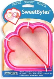 Sweet BYTES Unique Crust & Sandwich Cutter Heart Shaped