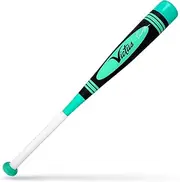 Victus Vibe Pro Crayon Junior Big Barrel Baseball Bat, Aluminum One Piece Bat for Power & Control with Ring Free Barrel, Ergonomic Soft-Touch Grip Handle, & Vibration Reducing Knob, American Made