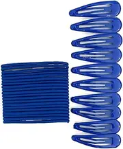 30 PCS Sleepie Elastics Hair Head Bands Snap Clips Hairbands Bobbles SCHOOL SET (Royal Blue)