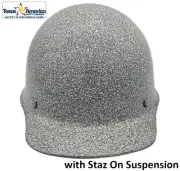 MSA Skullgard Cap Style with StazON Suspension - Custom Textured White Stone