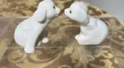 White Dogs Salt And Pepper Shakers