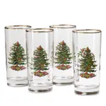 Spode Christmas Tree Highball Glass, Set of 4