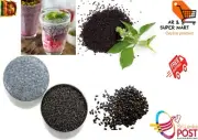 Organic Tulsi Seeds Weight Loss Pure Herbal Basil Seeds Falooda Healthy Foods