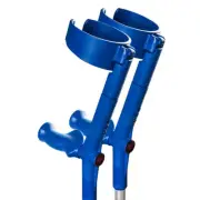 Rebotec Safe-In-Anatom-Soft, Forearm Crutches with Caff & Hinge Crutch - BLUE