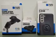 QUAD LOCK KIT Samsung Galaxy S21 Case, Dampener, FORK STEM Mount Pro