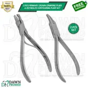 2 Pcs Primary Crown Crimping Plier & Reynolds Contouring Plier Set German Grade