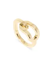 Dinh Van 18K Yellow Gold Maillon Large Polished Link Ring