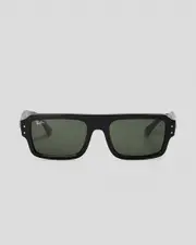 [Ray-Ban] Ray-Ban Men's Lukas Sunglasses in Black/Green One Size Black/Green