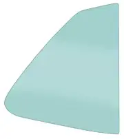 1969-70 Mustang Fastback Quarter Glass, Light Green Tint - RH