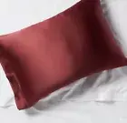 Set Of 2 New Room Essentials Standard Satin Solid Pillowcases - Red