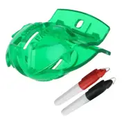 Plastic Golf Line Drawer+Black Red Pen Marker Line Scribing Tool Alignment Tips
