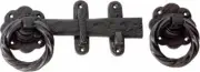black cast iron gate or barn door latch,gothic twisted ring TH1868
