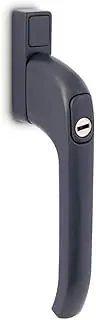 FixRello Inline Window Handle – Heavy Duty Locking Handle, 40mm Spindle, Fits Timber & uPVC Casement Windows – Premium Anthracite Grey Finish