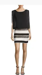 Aidan Mattox Chiffon Blouson Dress, NWT, Sz. 2
