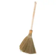 Miscanthus Woven Broom Floor Sweeper Carpet Shopping Long Handle Heavy-duty