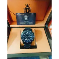 在飛比找蝦皮購物優惠-Herman 赫爾曼 HM0150 電鍍藍鋼錶帶 手錶