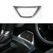 Car Emergency Warning Light Switch Cover Trim For Chevrolet Camaro 2017+ Chrome (for: Chevrolet)