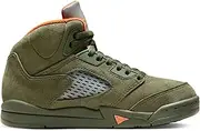 [Nike] Preschool Air Jordan 5 Retro 'Olive' Army Olive/Solar Orange (440889 308) PS Little Kids Shoe