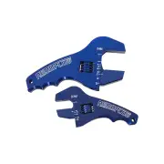 Aeroflow Adjustable Grip AN Wrench Kit 3-1/2" And 4-1/2" Handle Blue Finish