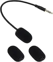 VGOL 3.5mm Microphone Compatible with Plantronics Rig 400HX 400HS 400LX 500HX 500 Pro Gaming Headset Detachable Mic Boom Headphones Replacement Parts Length 19.5cm