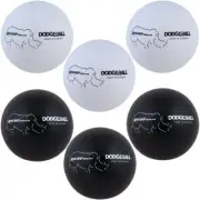 Champion Sports RXD7BWSET 7 in. Rhino Skin Dodgeball Set 3 White & 3 Black - ...