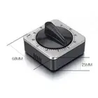 Mechanical Kitchen Timer in Stainless Steel with Strong Magnetic Backing