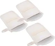 FOMIYES 2sets Shower Soap Saver Pouch Black Exfoliating Pouches for Bathing Accessories 3pcs*2