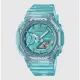 【CASIO 卡西歐】透明八角框雙顯運動腕錶 GMA-S2100SK-2A