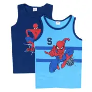 New Textiel Trade Boys Spiderman Singlet Tank Tops (2 Pack)