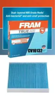 FRAM CV10132 TrueAir Cabin Air Filter For TOYOTA Sienna LEXUS RX350 RX470