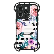 iPhone 16 Pro Ultra Bounce Case MagSafe Compatible Victoria_Flower-soft-blushing-clear