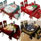 Merry Christmas Table Cover Tablecloth Rectangle Dining Home Party Xmas Decor AU