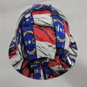 full brim hard hat custom hydro dipped IN NORTH CAROLINA STATE FLAG NEW