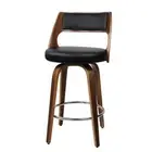 4x Bar Stools Swivel Leather Chair 76cm Artiss
