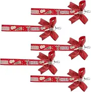 Gatuida Cheerleader Keychains with Bow and Ribbon Stylish Key Ring Accessories for Cheer Bag Keychain for Back Versatile and Portable Charm for Personal Touch