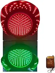 Stop Light, 200mm/8 Inch Traffic Light, Waterproof Traffic Light, Traffic Light with Remote Control for Garage, Indoor Decoration, Street(24V)