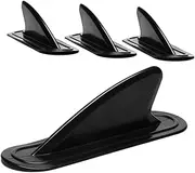 Parliky 4pcs Small Fish Fin Small Tail Fin Paddleboard Replacement Plus Surfing Surfboard Fiberglass Stabilizers for Paddle Water Divider Paddle Water Stabilizer Paddle Fin Black PVC