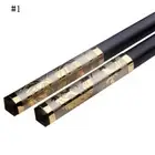 1 Pair Household Chopsticks Tableware Alloy black chopsticks Style S1N5 N2F5