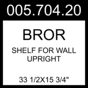IKEA BROR Shelf For Wall Upright Black 2 Pack 33 1/2x15 3/4" 005.704.20