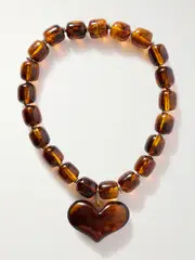 [Julietta] Julietta - Amore Silver-tone Resin Necklace - Brown - One size One size Brown