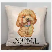 Cavoodle Dog Cushion Cover Glitter Personalised