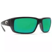 Costa Fantail Matte Black Frame Sunglasses w/Green Mirror 580P 06S9006-90061759