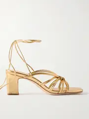 [Loeffler Randall] Loeffler Randall - Ryder Metallic Leather Sandals - Gold - US10 US 10 Gold